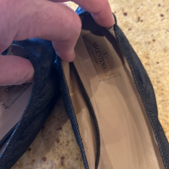 Valentino denim flower ballet flats size 40 - Picture 6 of 8